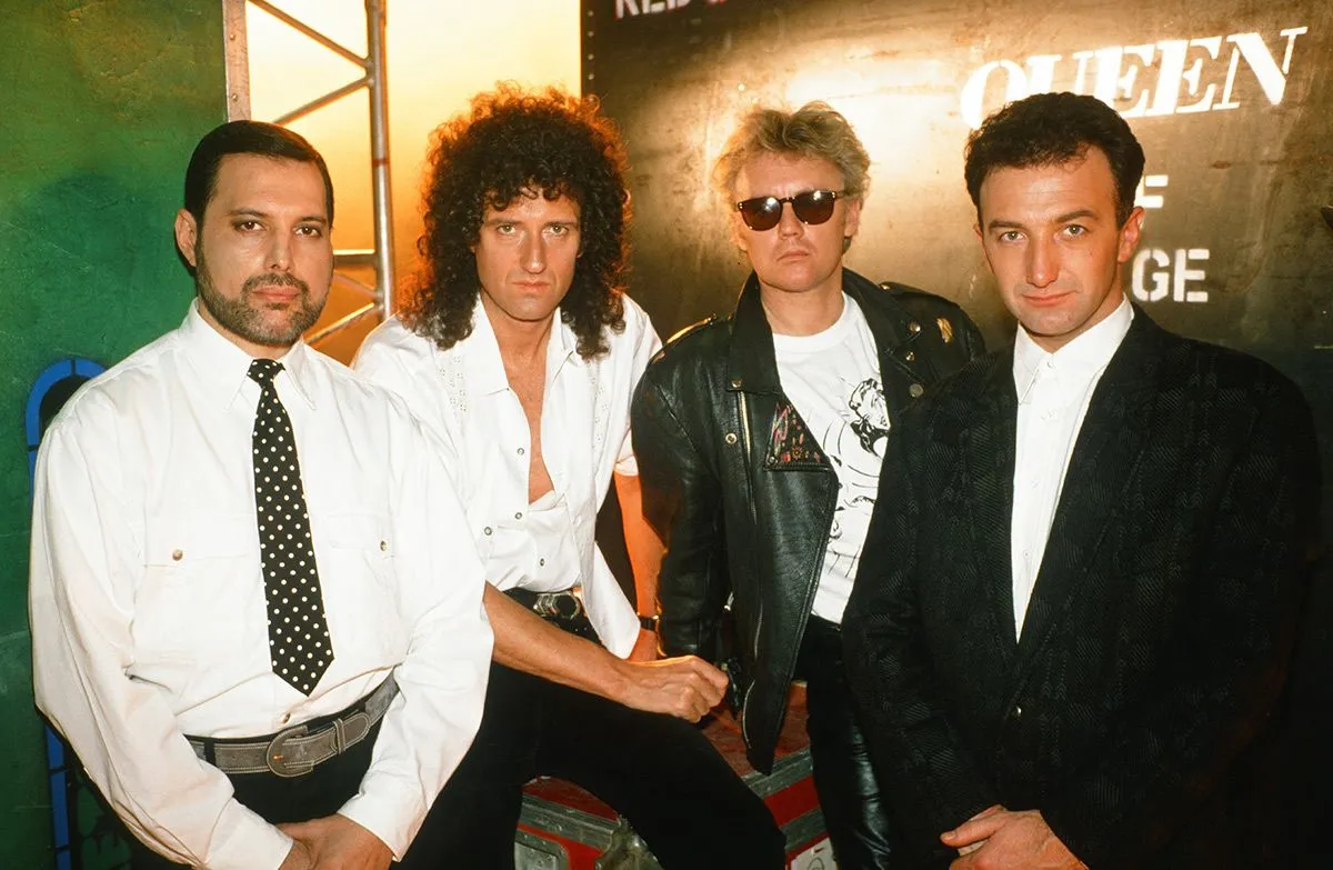 imagen de la banda británica Queen en un concierto del año 1989
