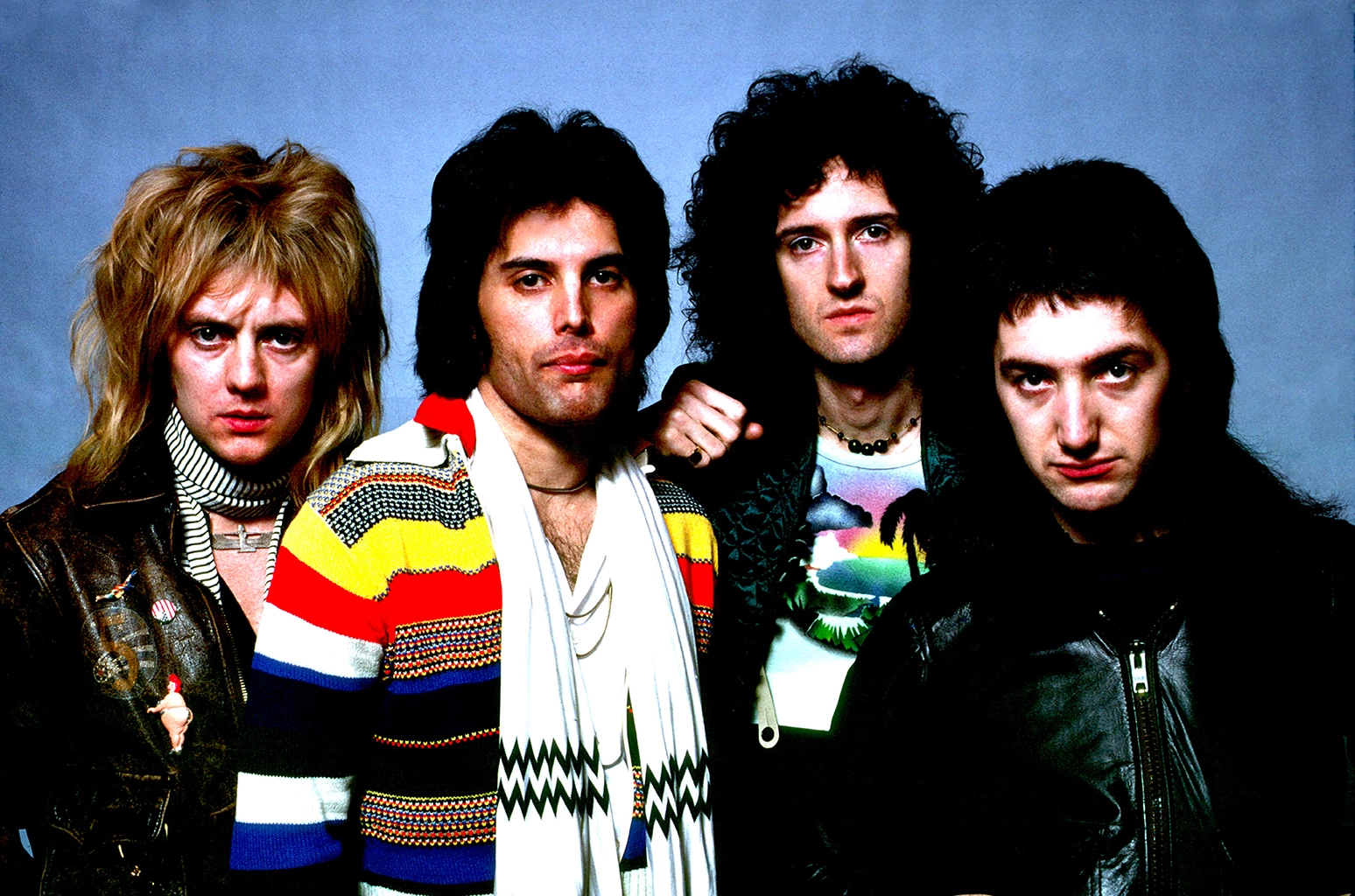 imagen de la banda británica Queen del año 1977