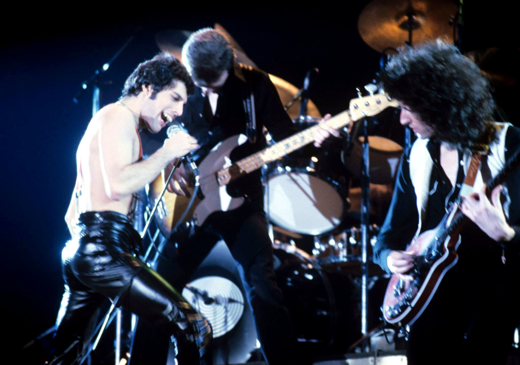 imagen de la banda británica Queen en un concierto del año 1978